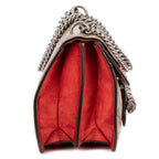 Gucci le Dionysus Chain Crossbody Beige Red Split Canvas — view 4