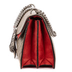 Gucci le Dionysus Chain Crossbody Beige Red Split Canvas — view 3