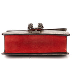 Gucci le Dionysus Chain Crossbody Beige Red Split Canvas — view 6