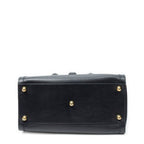 Gucci Vintage Boston Carryall Weekender Black Calfskin Leather Travel — view 6