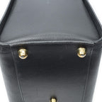 Gucci Vintage Boston Carryall Weekender Black Calfskin Leather Travel — view 8