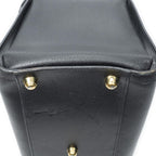 Gucci Vintage Boston Carryall Weekender Black Calfskin Leather Travel — view 7
