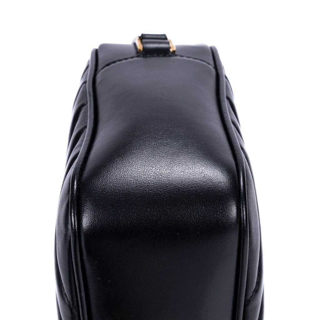 Saint Laurent Camera Black Matelasse Chef Blanc Leather Shoulder — view 7