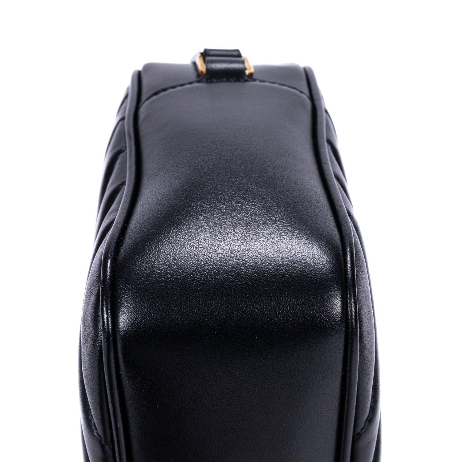 Saint Laurent Camera Black Matelasse Chef Blanc Leather Shoulder — view 7