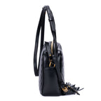Saint Laurent Camera Black Matelasse Chef Blanc Leather Shoulder — view 4