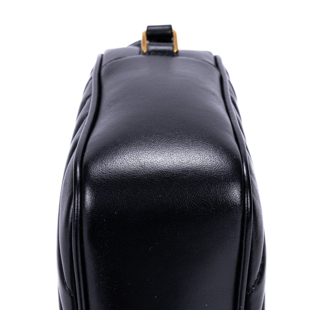 Saint Laurent Camera Black Matelasse Chef Blanc Leather Shoulder — view 8