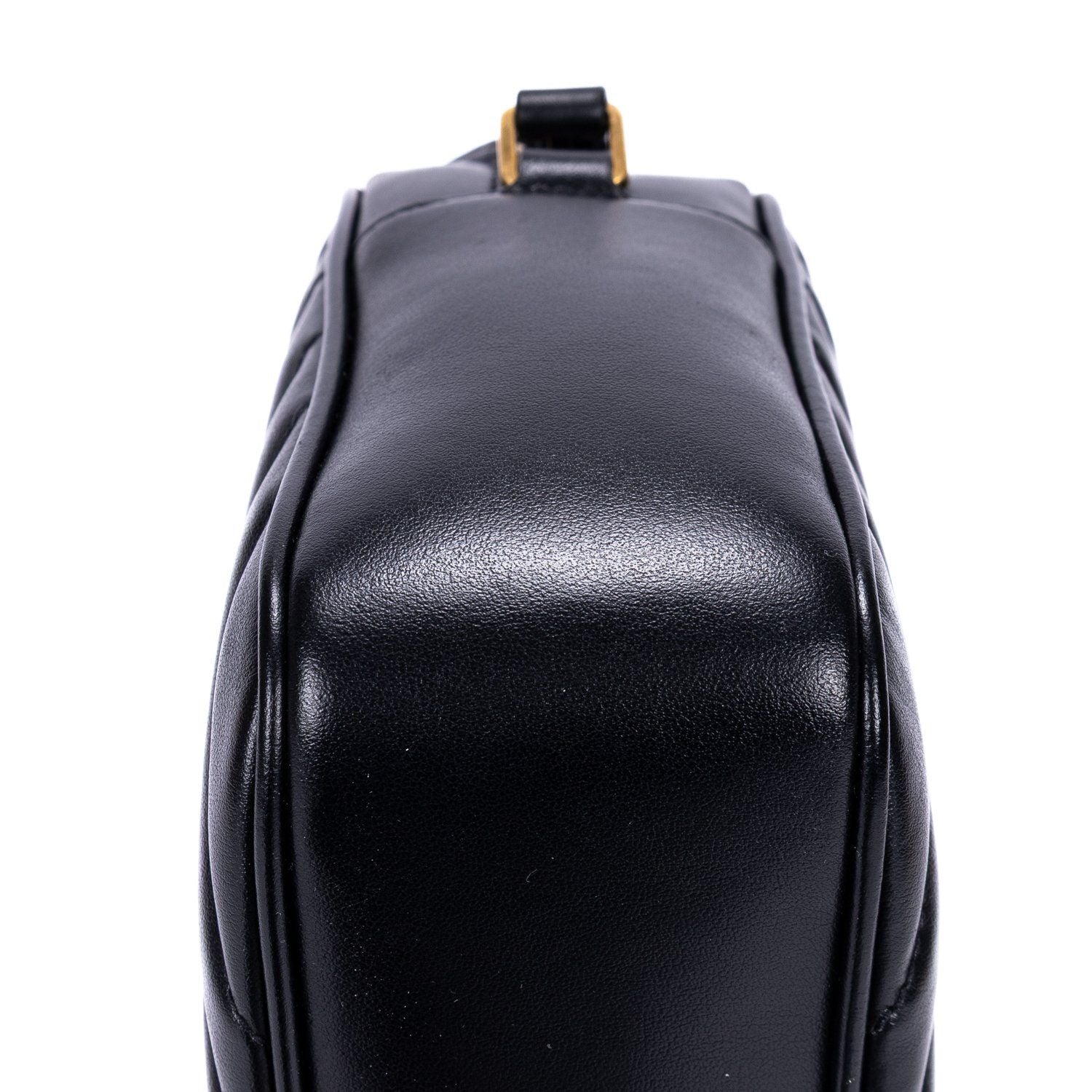 Saint Laurent Camera Black Matelasse Chef Blanc Leather Shoulder — view 8