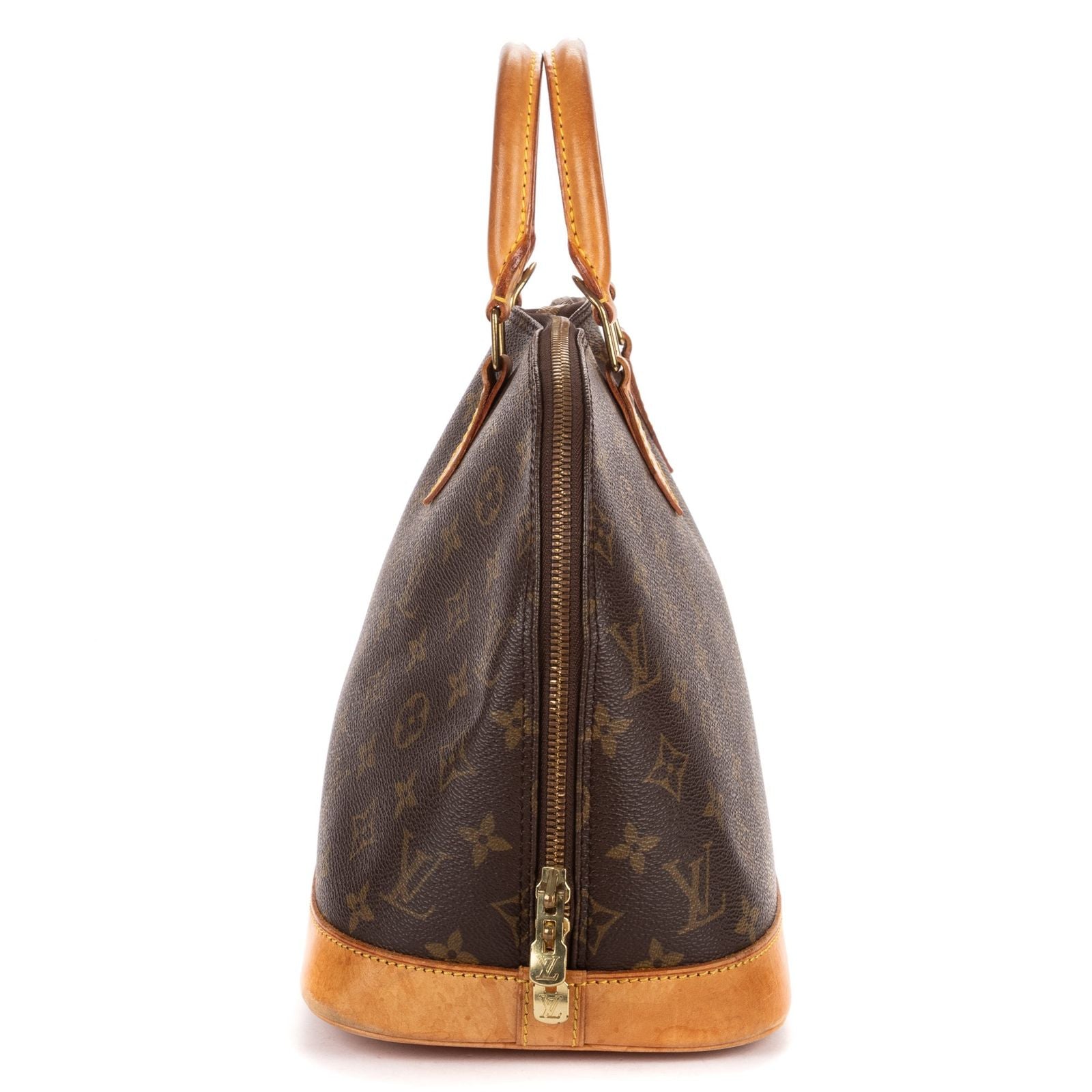 Louis Vuitton Alma Brown Monogram Canvas Handbag — view 3