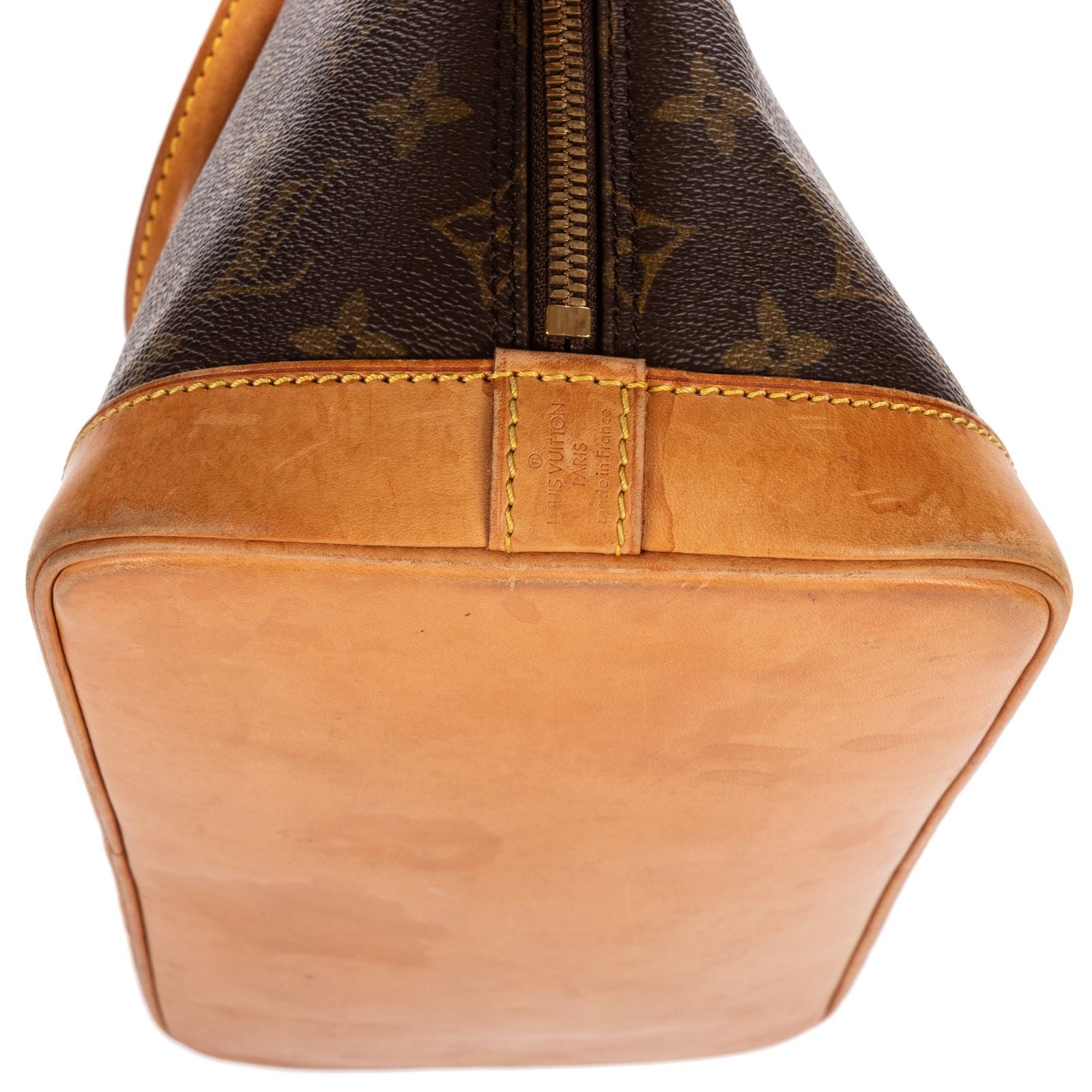Louis Vuitton Alma Brown Monogram Canvas Handbag — view 6