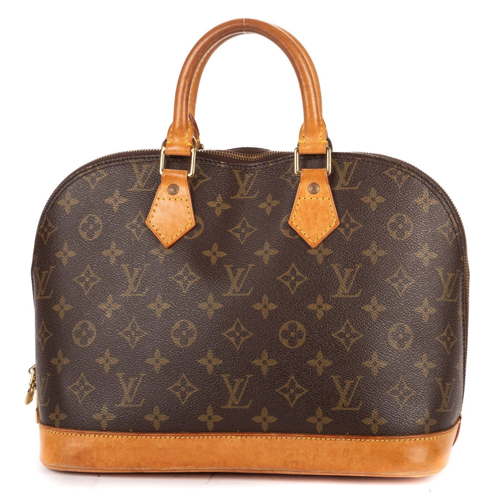 Louis Vuitton Alma Brown Monogram Canvas Handbag — view 4