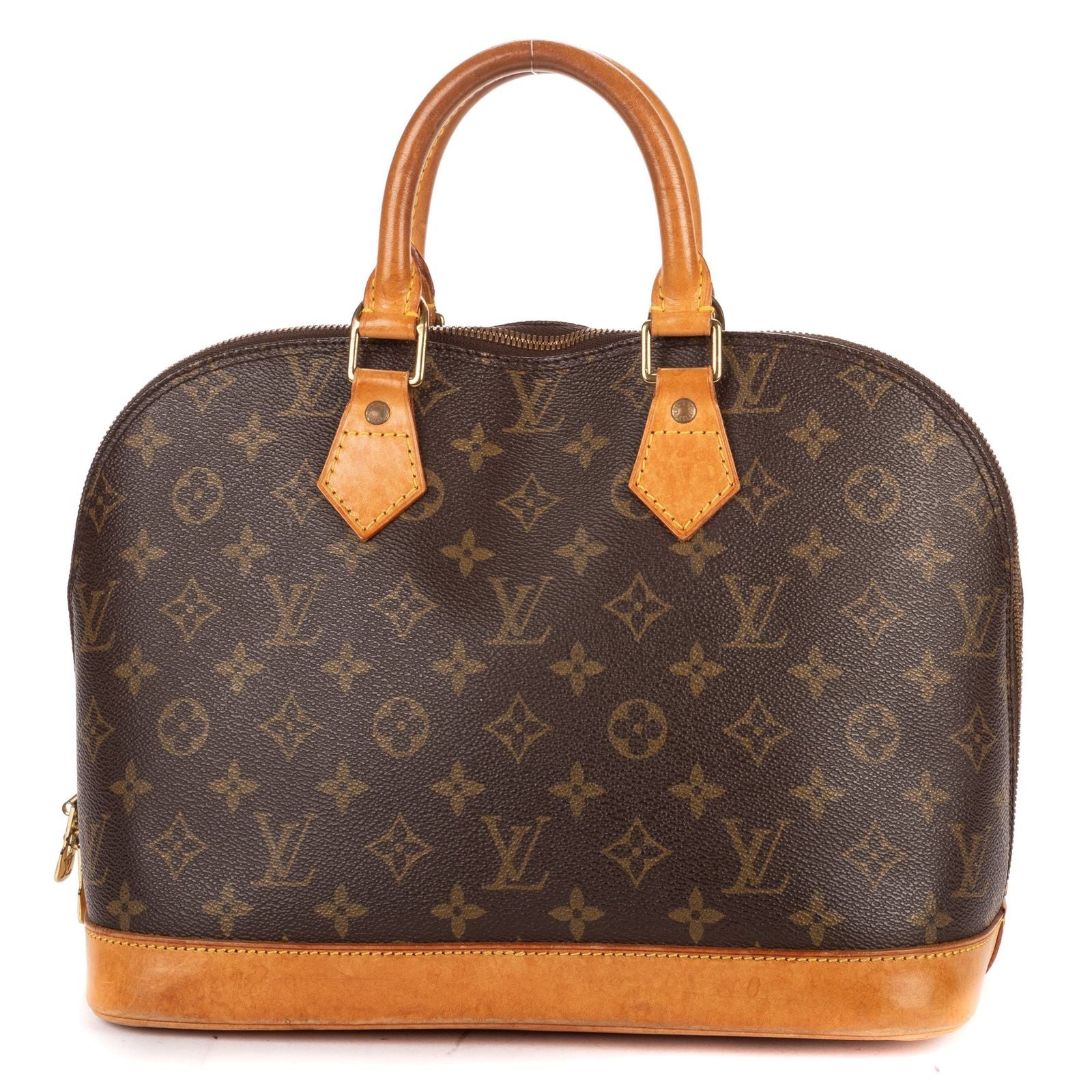 Louis Vuitton Alma Brown Monogram Canvas Handbag — view 4