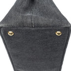 Prada Canapa Smo le Tote Black Denim Canvas — view 7