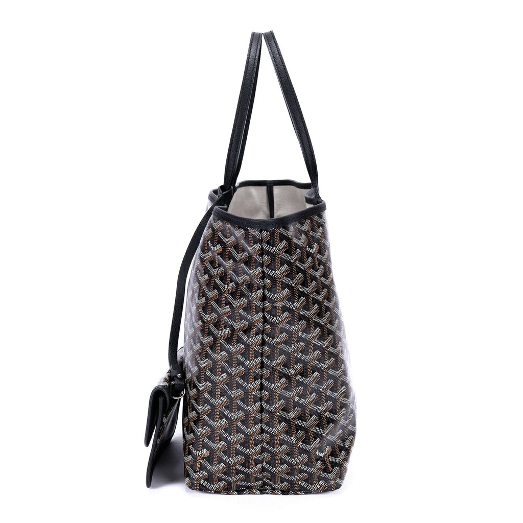 Goyard St Louis Black Din Canvas Shoulder — view 3