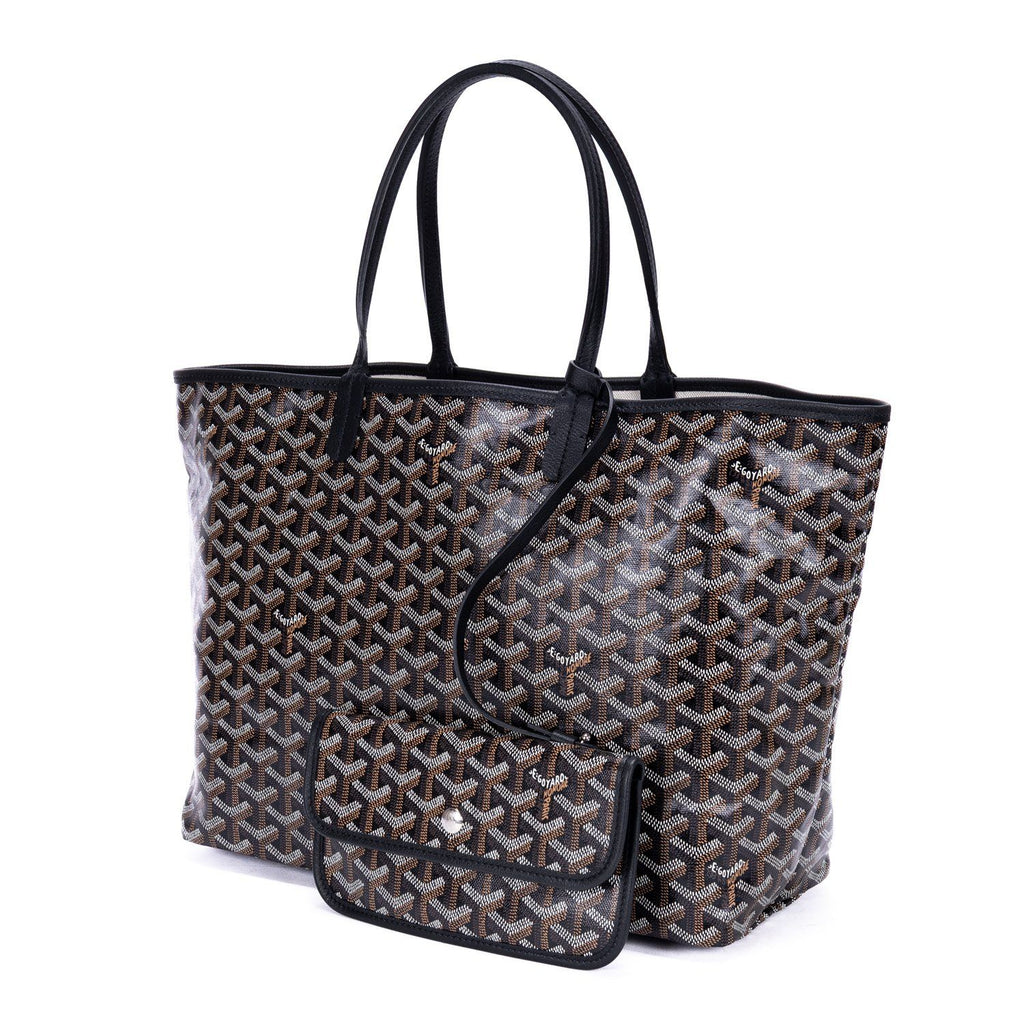 Goyard St Louis Black Din Canvas Shoulder — view 2