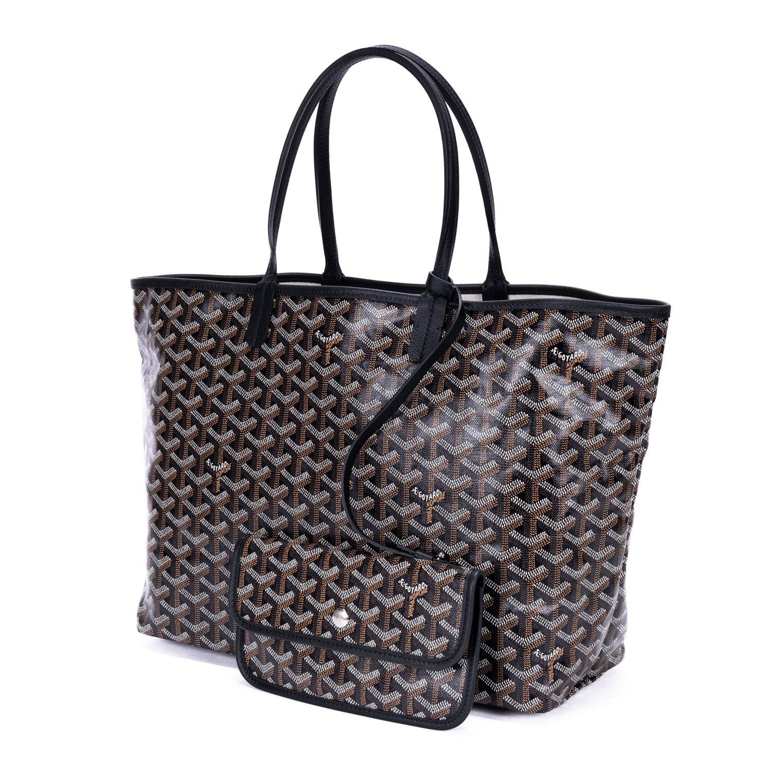 Goyard St Louis Black Din Canvas Shoulder — view 2