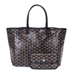 Goyard St Louis Black Din Canvas Shoulder