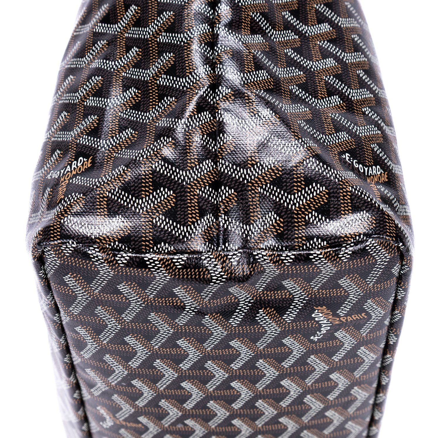 Goyard St Louis Black Din Canvas Shoulder — view 8