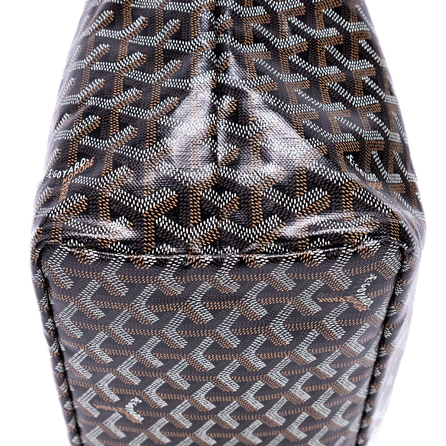 Goyard St Louis Black Din Canvas Shoulder — view 7
