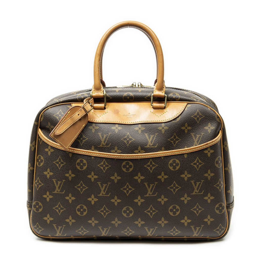 Louis Vuitton Deauville Brown Monogram Canvas Handbag