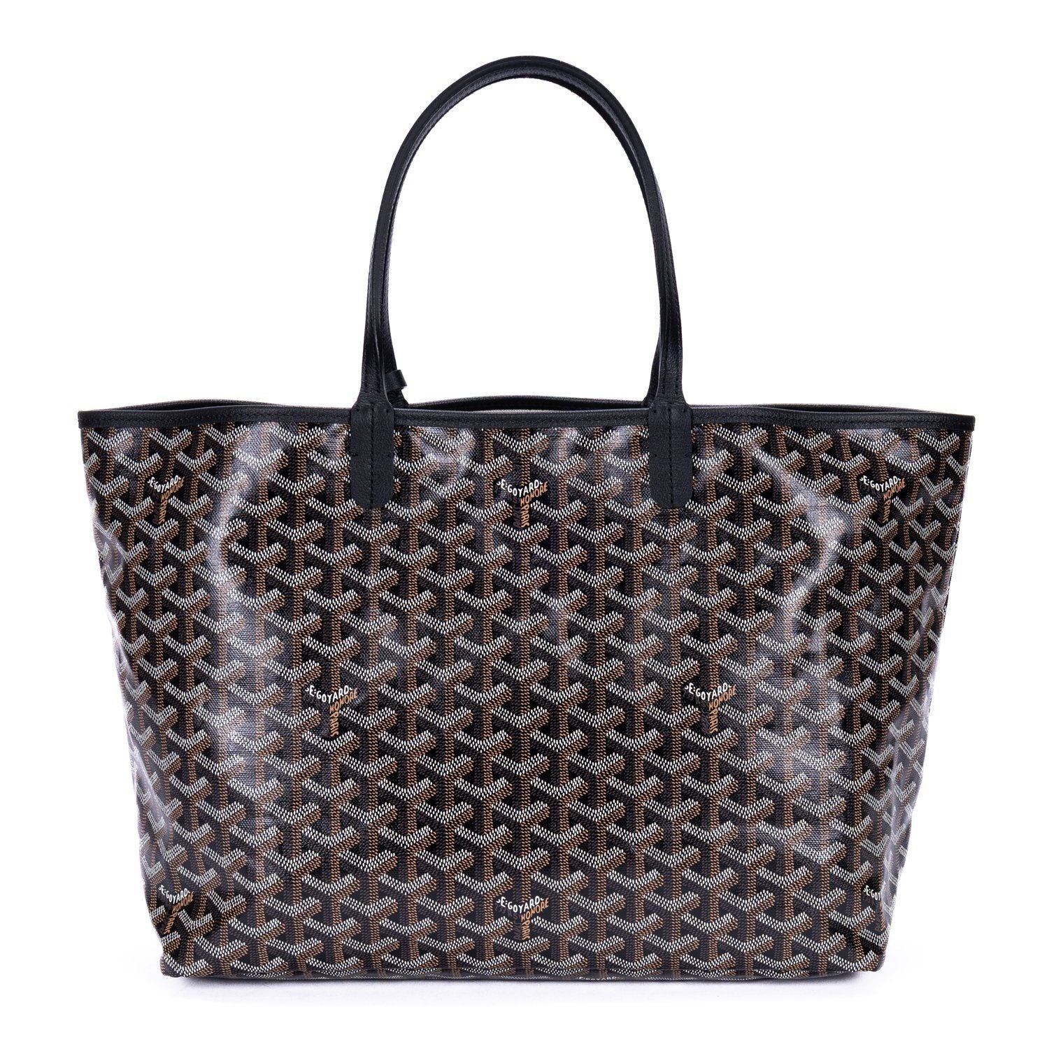 Goyard St Louis Black Din Canvas Shoulder — view 5