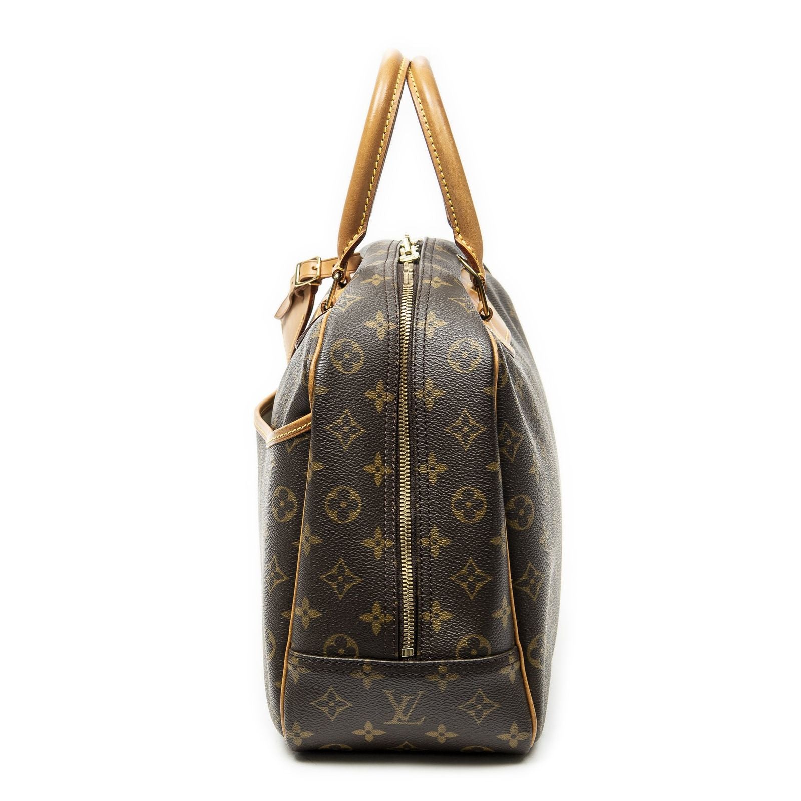 Louis Vuitton Deauville Brown Monogram Canvas Handbag — view 3