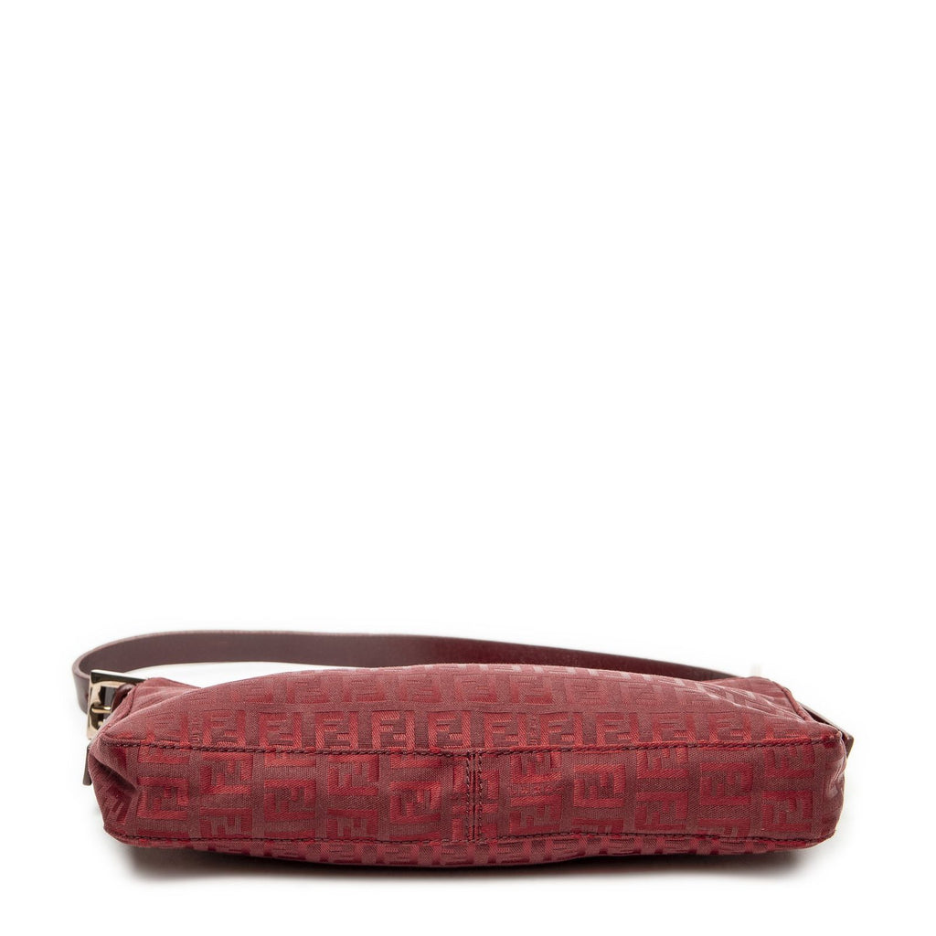 Fendi Mini Rectangular Zip Red Zucchini No Canvas Shoulder — view 6