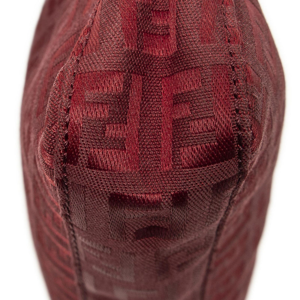 Fendi Mini Rectangular Zip Red Zucchini No Canvas Shoulder — view 7