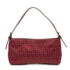 Fendi Mini Rectangular Zip Red Zucchini No Canvas Shoulder