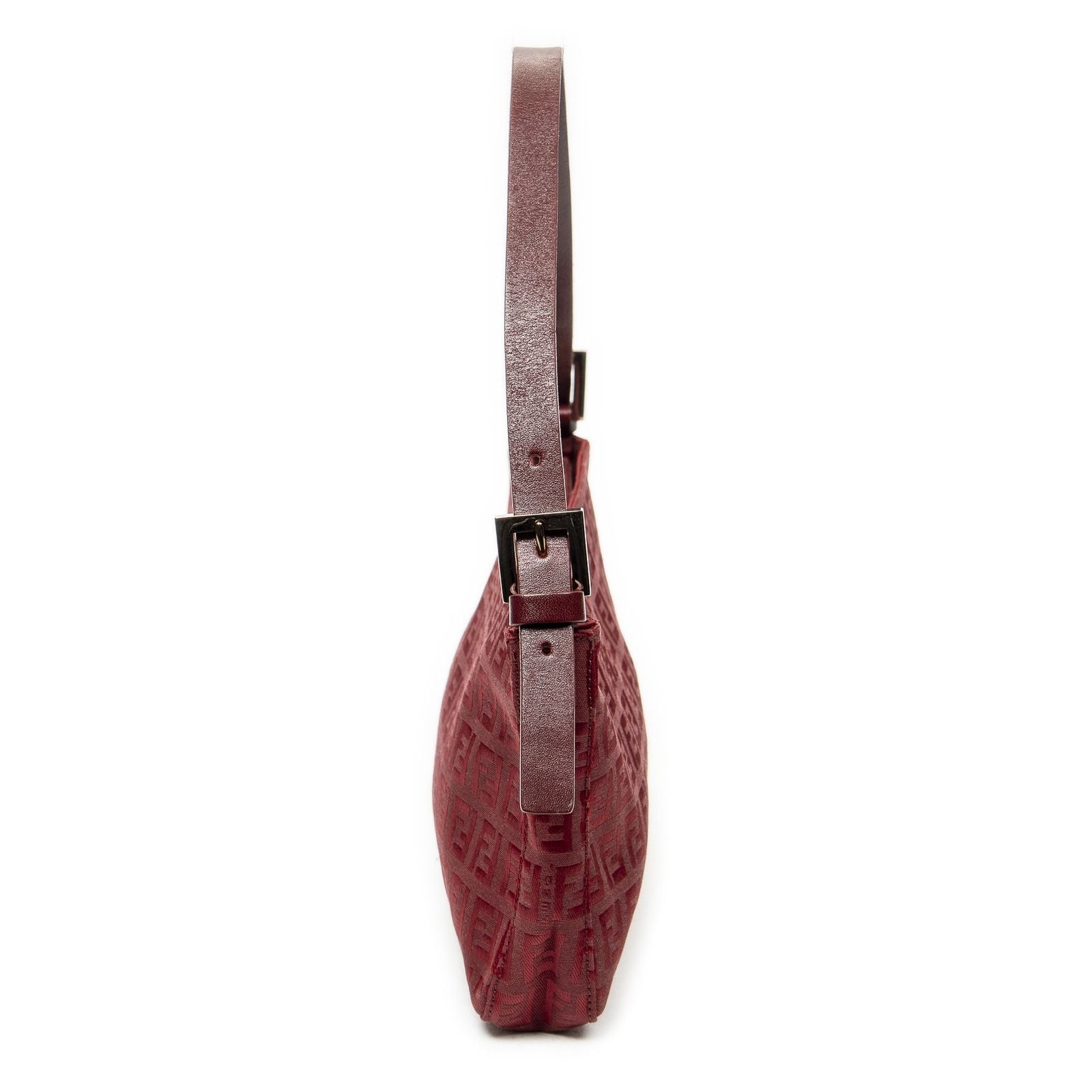 Fendi Mini Rectangular Zip Red Zucchini No Canvas Shoulder — view 3