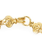 Chanel CC Logo Clover Pendant Chain Necklace Gold Plated — view 3