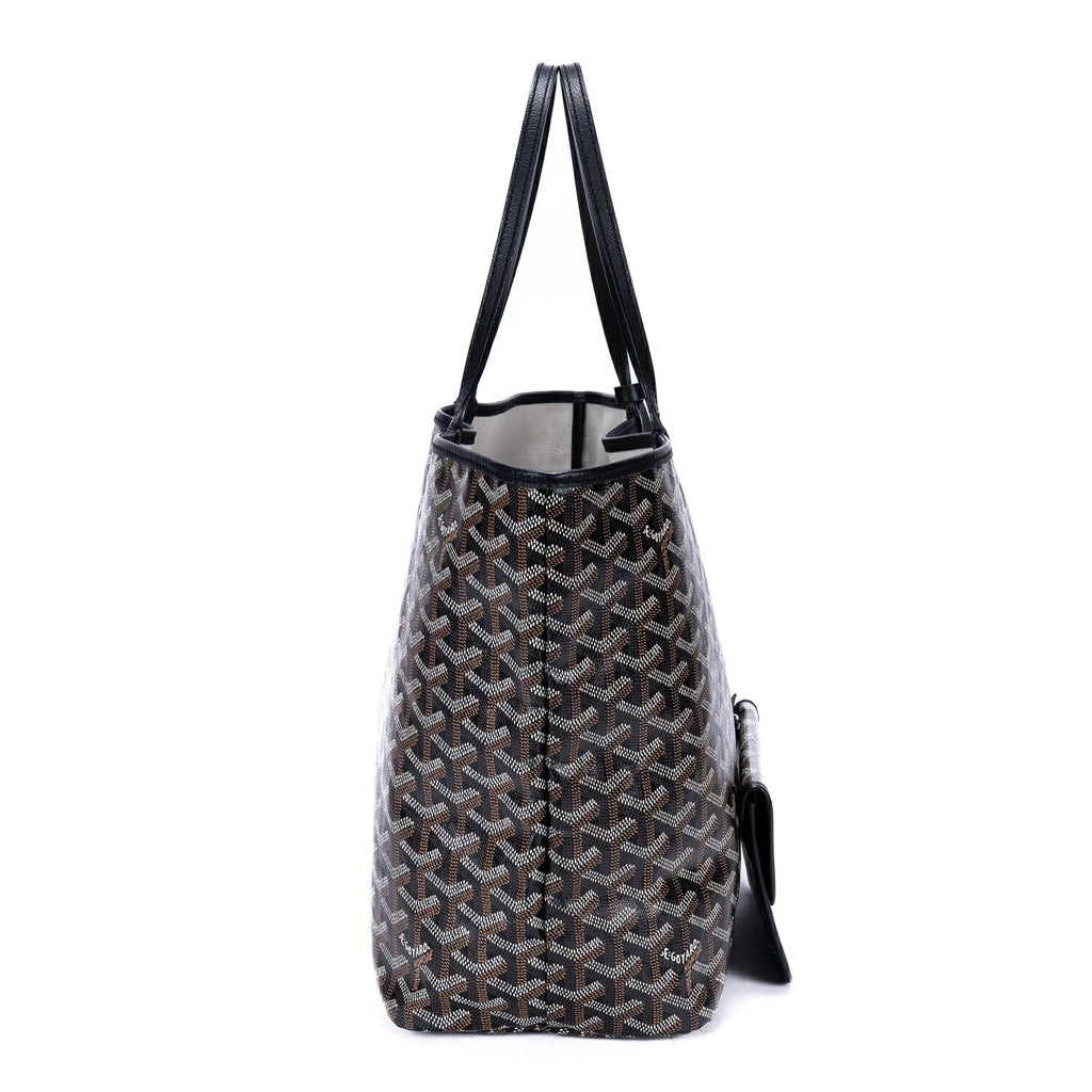 Goyard St Louis Black Din Canvas Shoulder — view 4