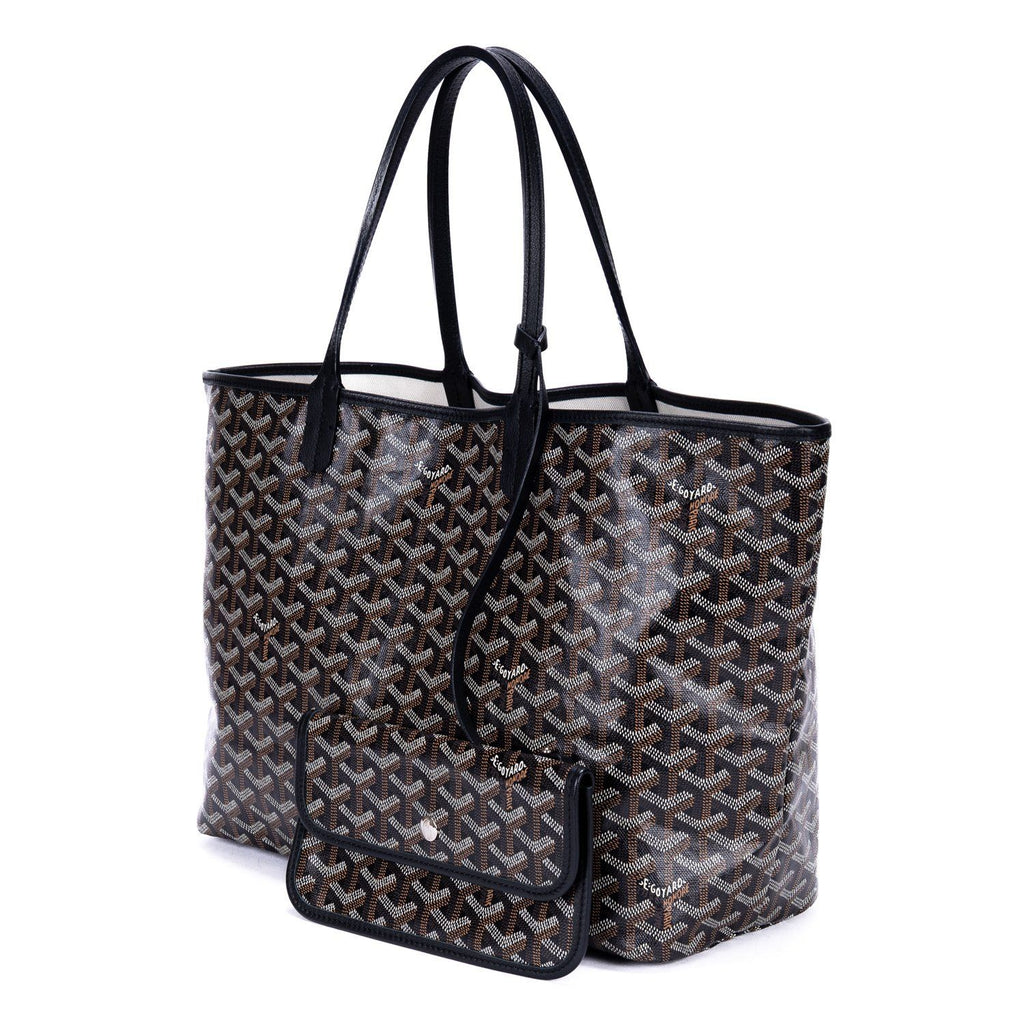 Goyard St Louis Black Din Canvas Shoulder — view 2