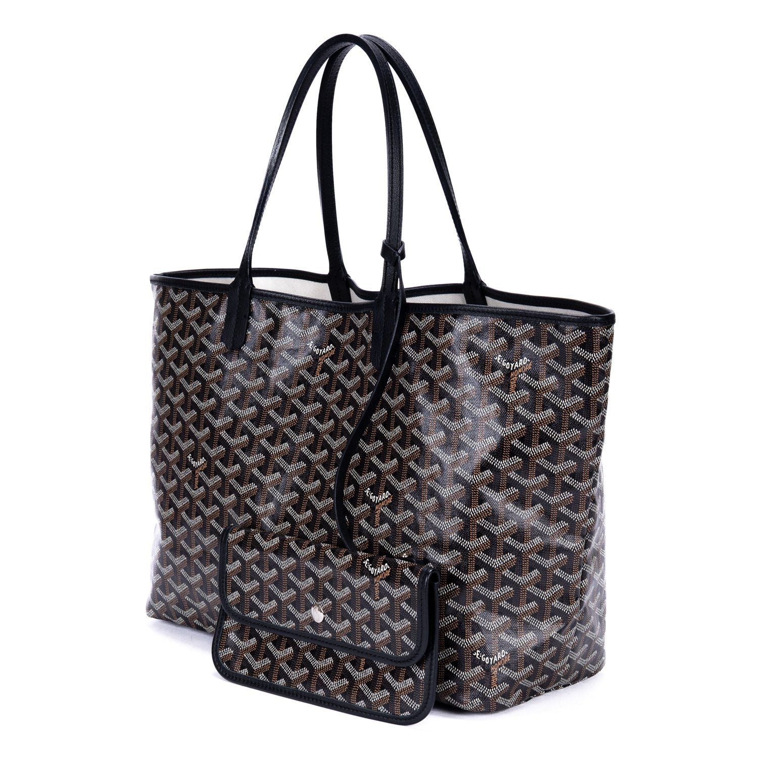 Goyard St Louis Black Din Canvas Shoulder — view 2