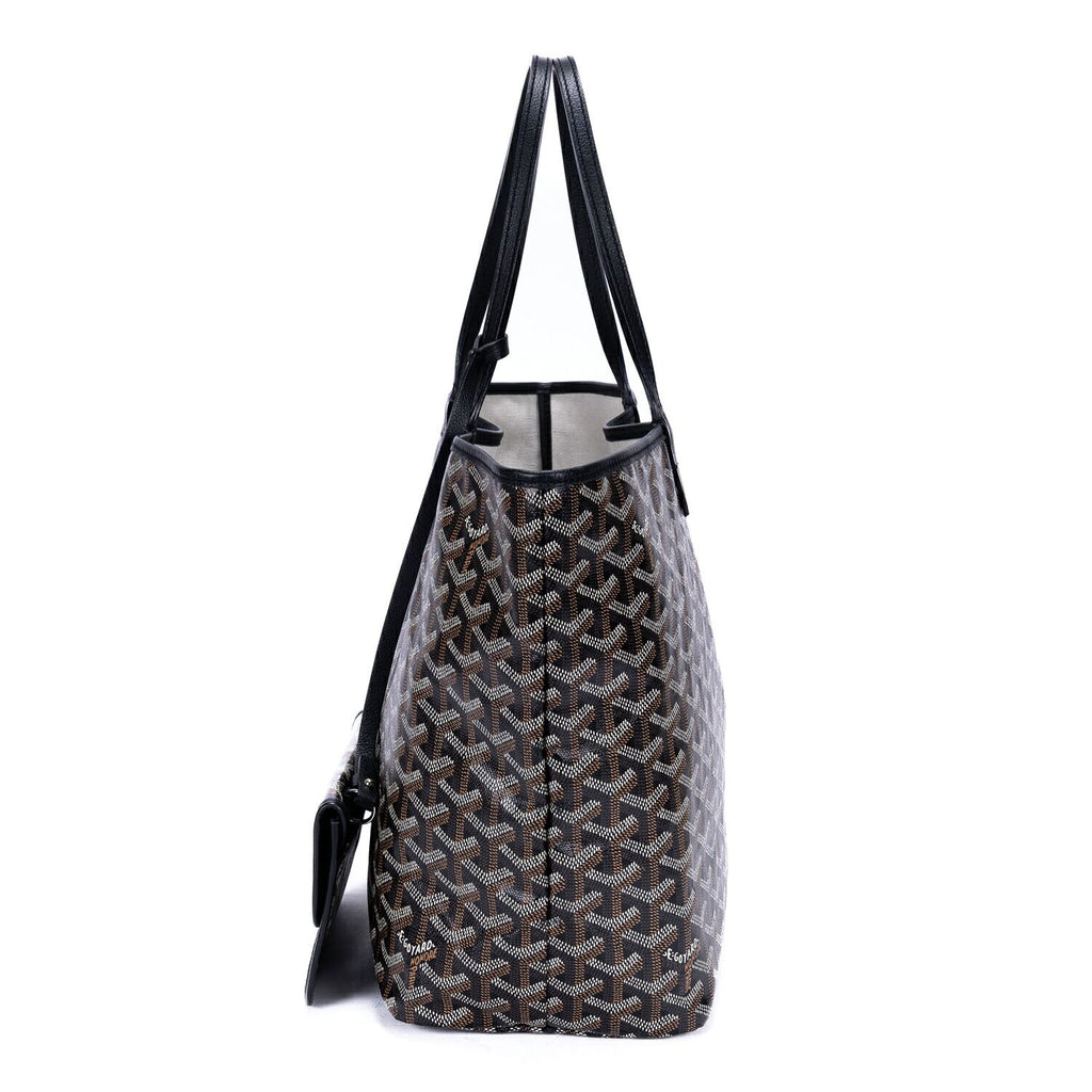 Goyard St Louis Black Din Canvas Shoulder — view 3