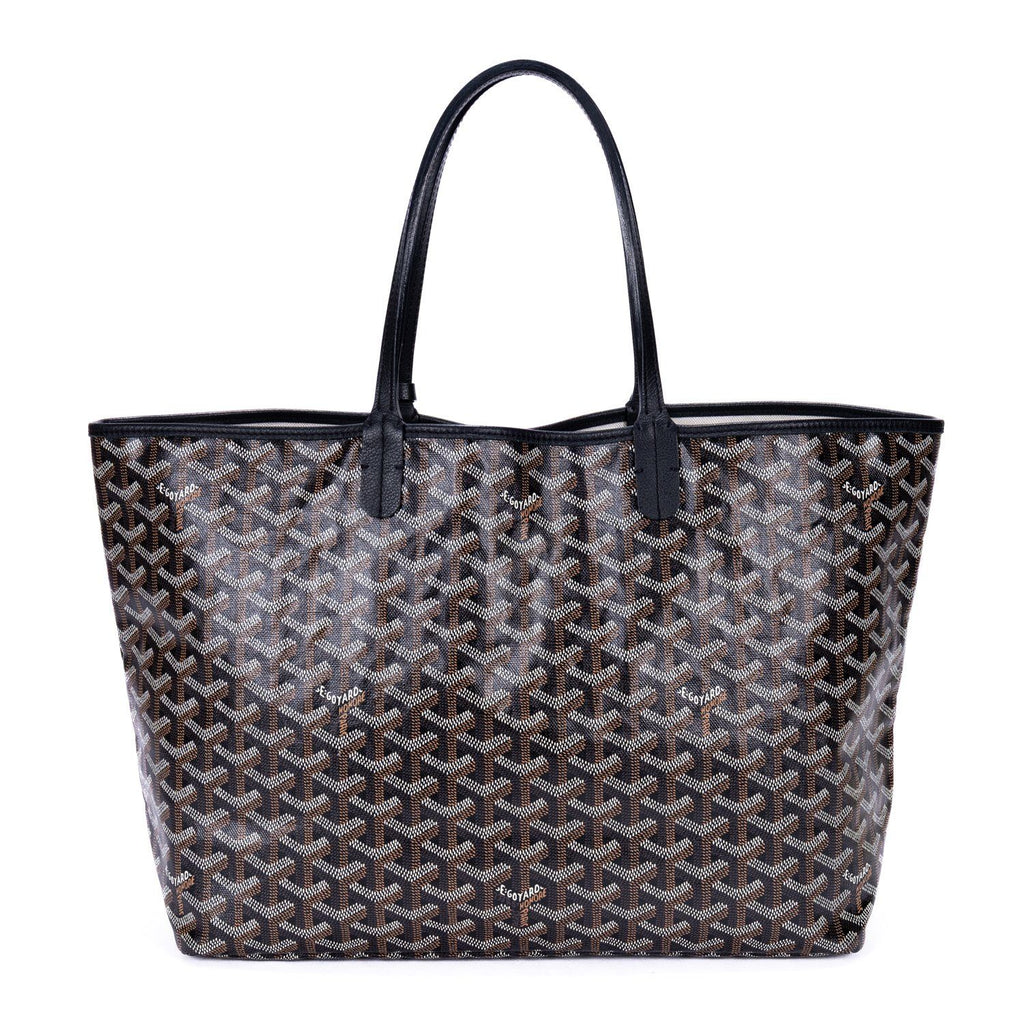 Goyard St Louis Black Din Canvas Shoulder — view 5