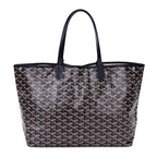 Goyard St Louis Black Din Canvas Shoulder — view 5