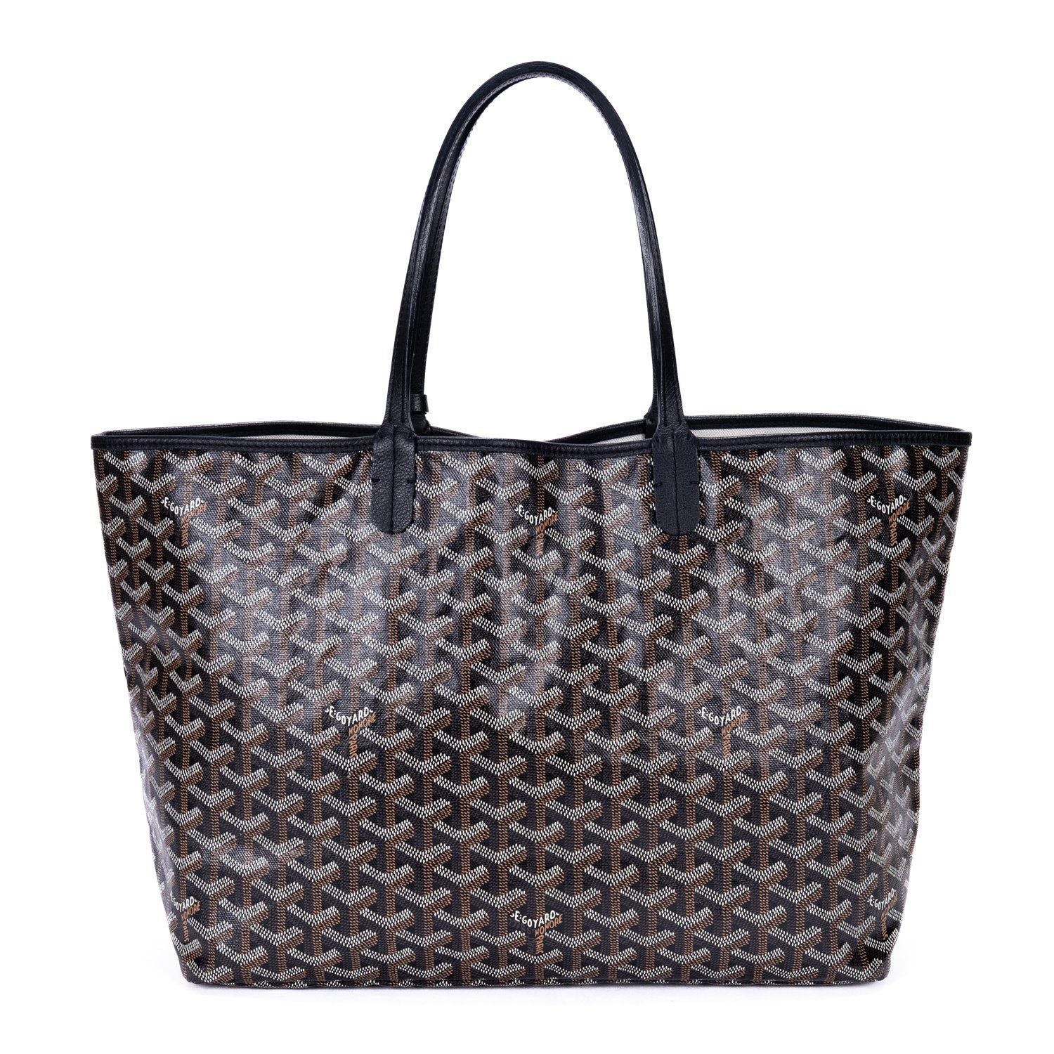 Goyard St Louis Black Din Canvas Shoulder — view 5