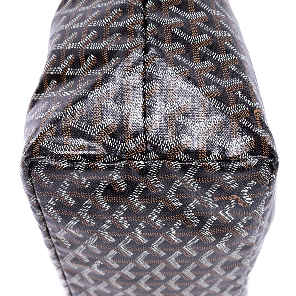 Goyard St Louis Black Din Canvas Shoulder — view 7