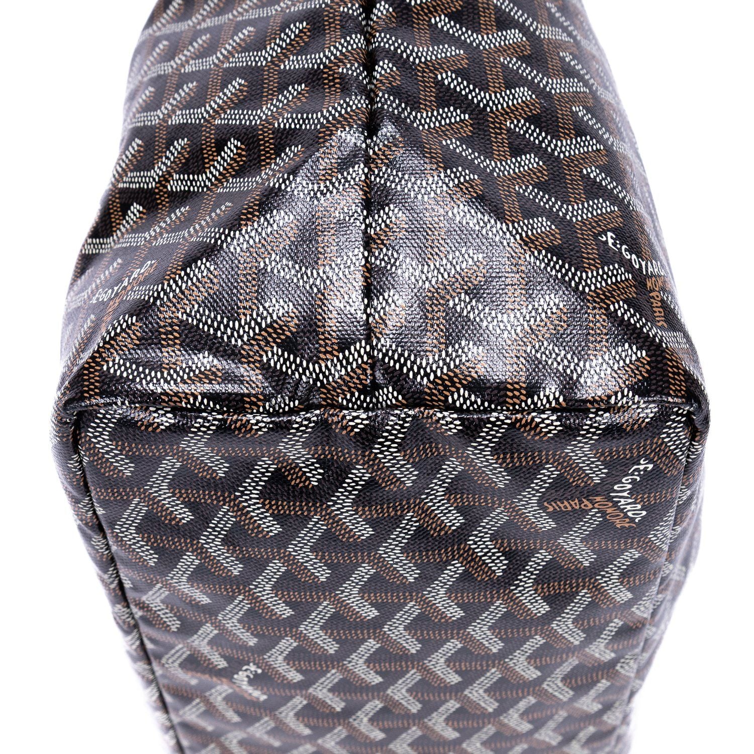 Goyard St Louis Black Din Canvas Shoulder — view 7