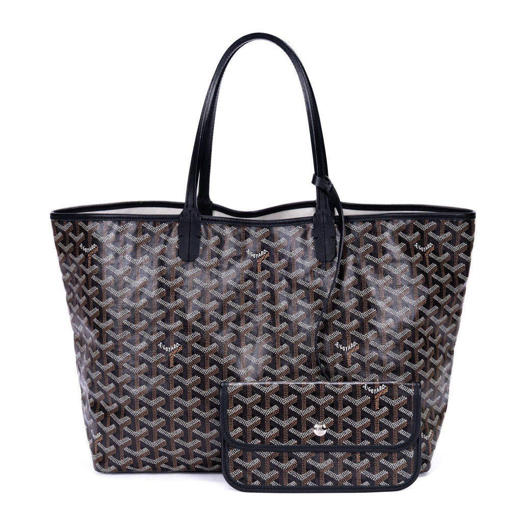 Goyard St Louis Black Din Canvas Shoulder