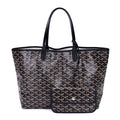 Goyard St Louis Black Din Canvas Shoulder