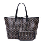 Goyard St Louis Black Din Canvas Shoulder