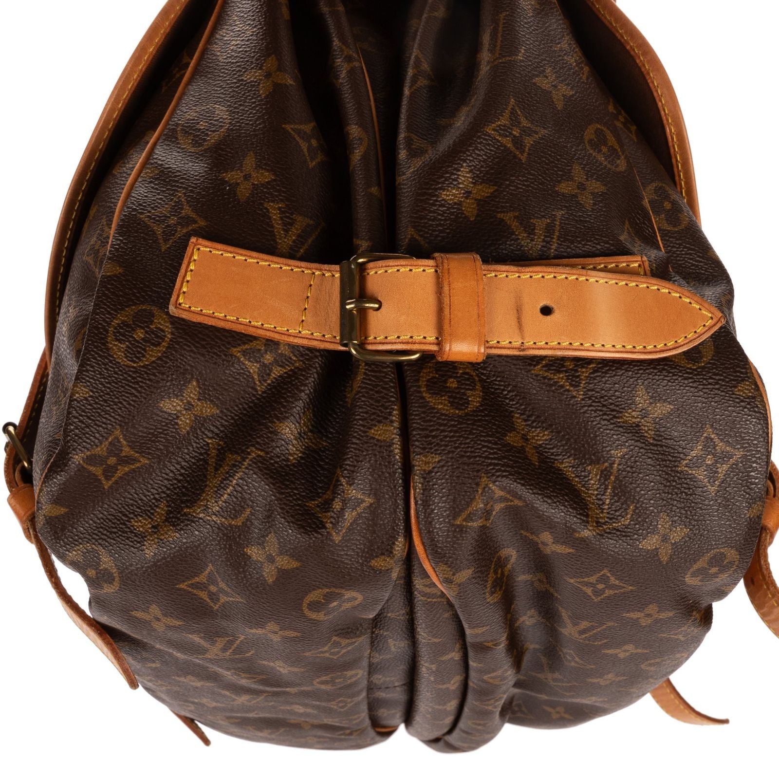 Louis Vuitton Double Strap Saumur Brown Monogram Canvas — view 7