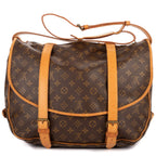 Louis Vuitton Double Strap Saumur Brown Monogram Canvas — view 4