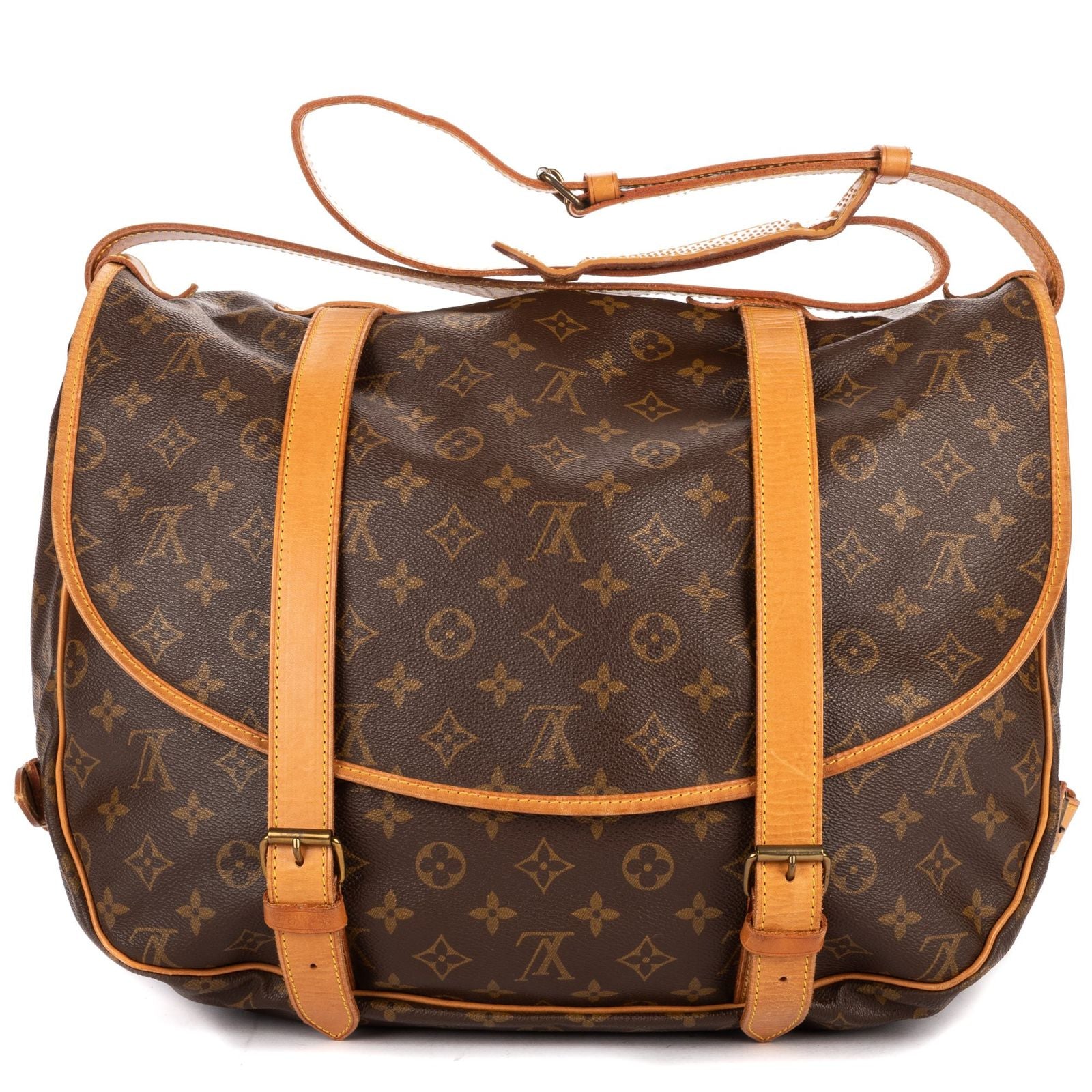 Louis Vuitton Double Strap Saumur Brown Monogram Canvas — view 4