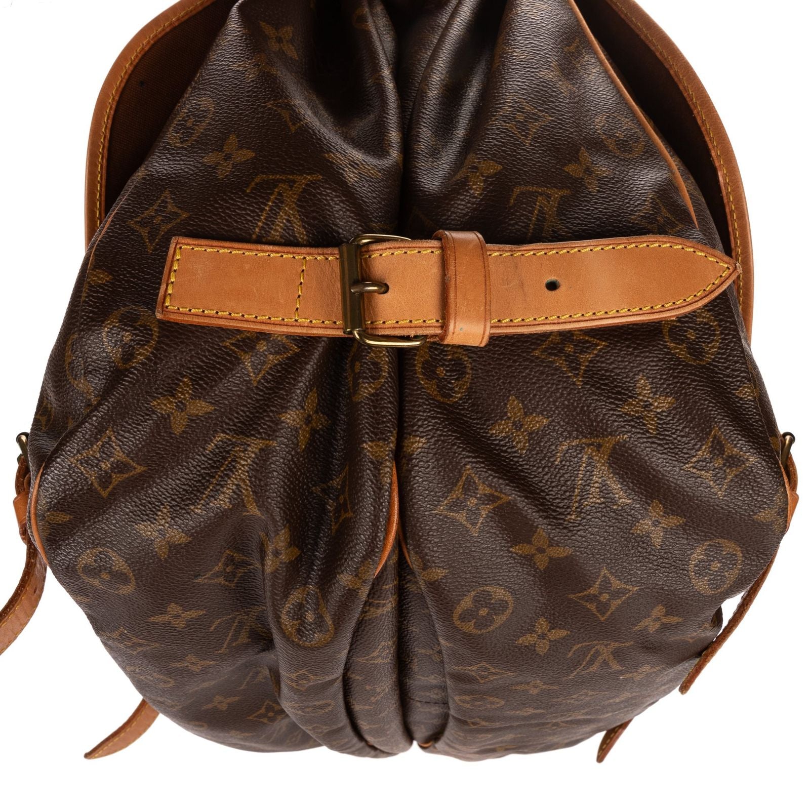 Louis Vuitton Double Strap Saumur Brown Monogram Canvas — view 6