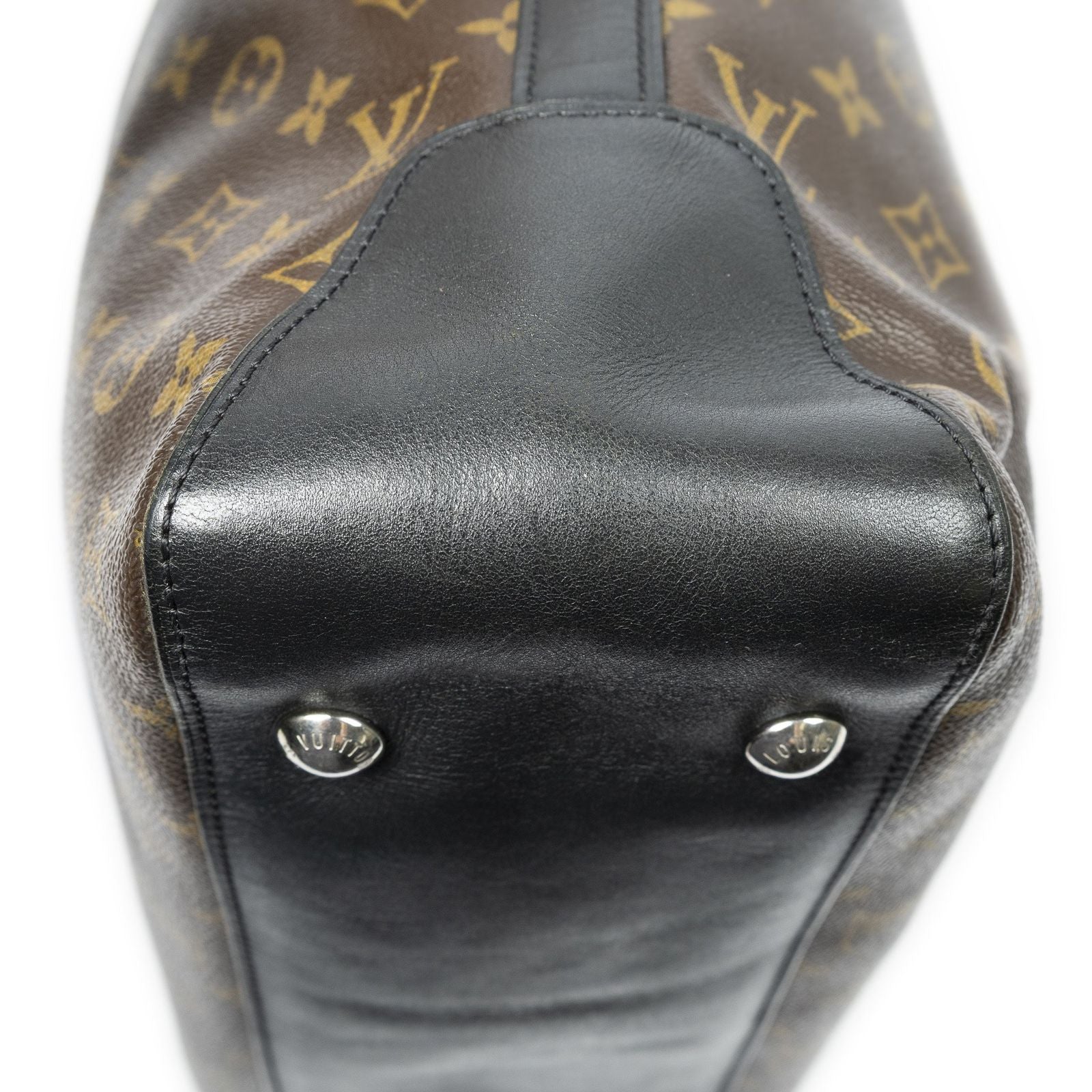 Louis Vuitton Davis Brown Black Monogram Macassar Shoulder — view 7