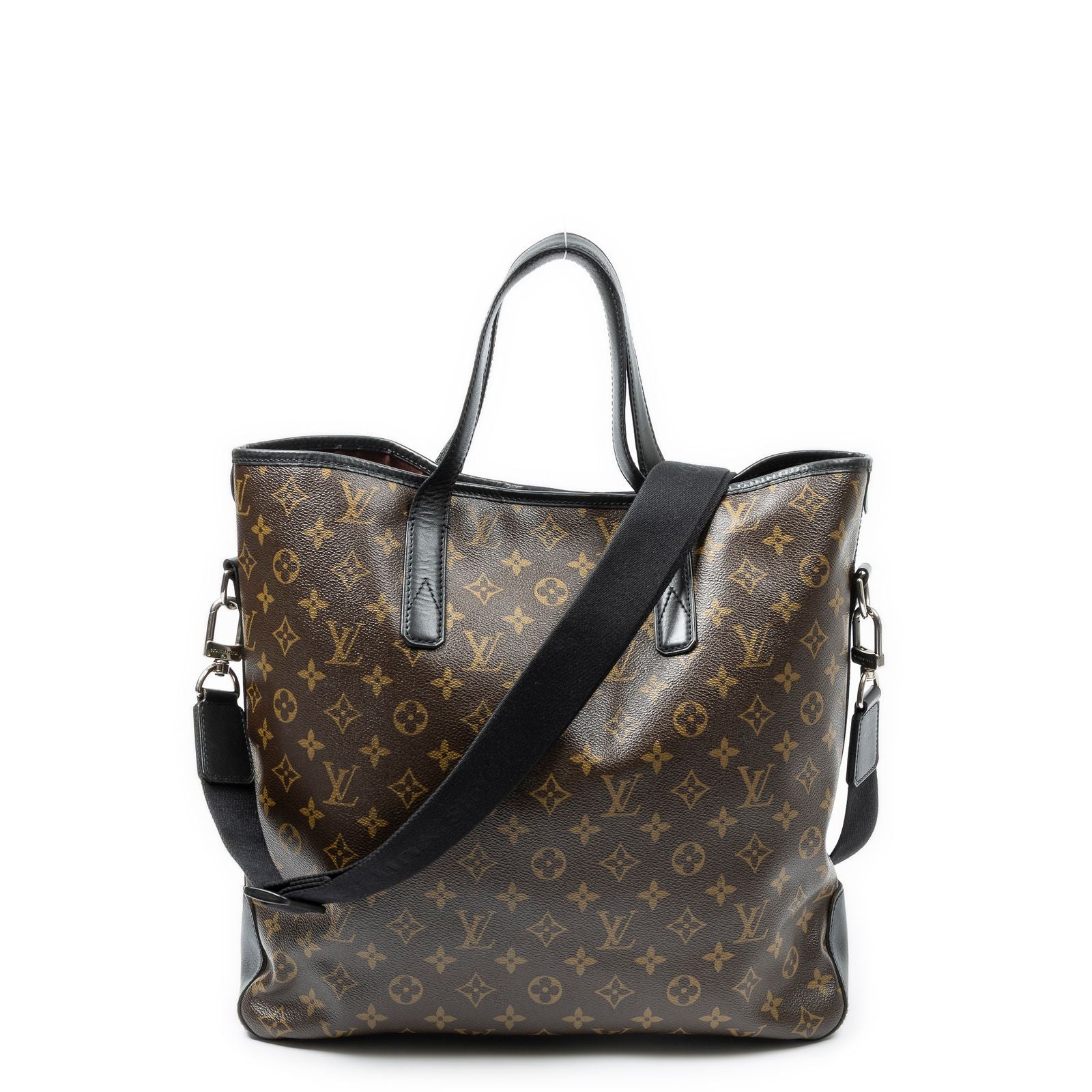 Louis Vuitton Davis Brown Black Monogram Macassar Shoulder — view 5
