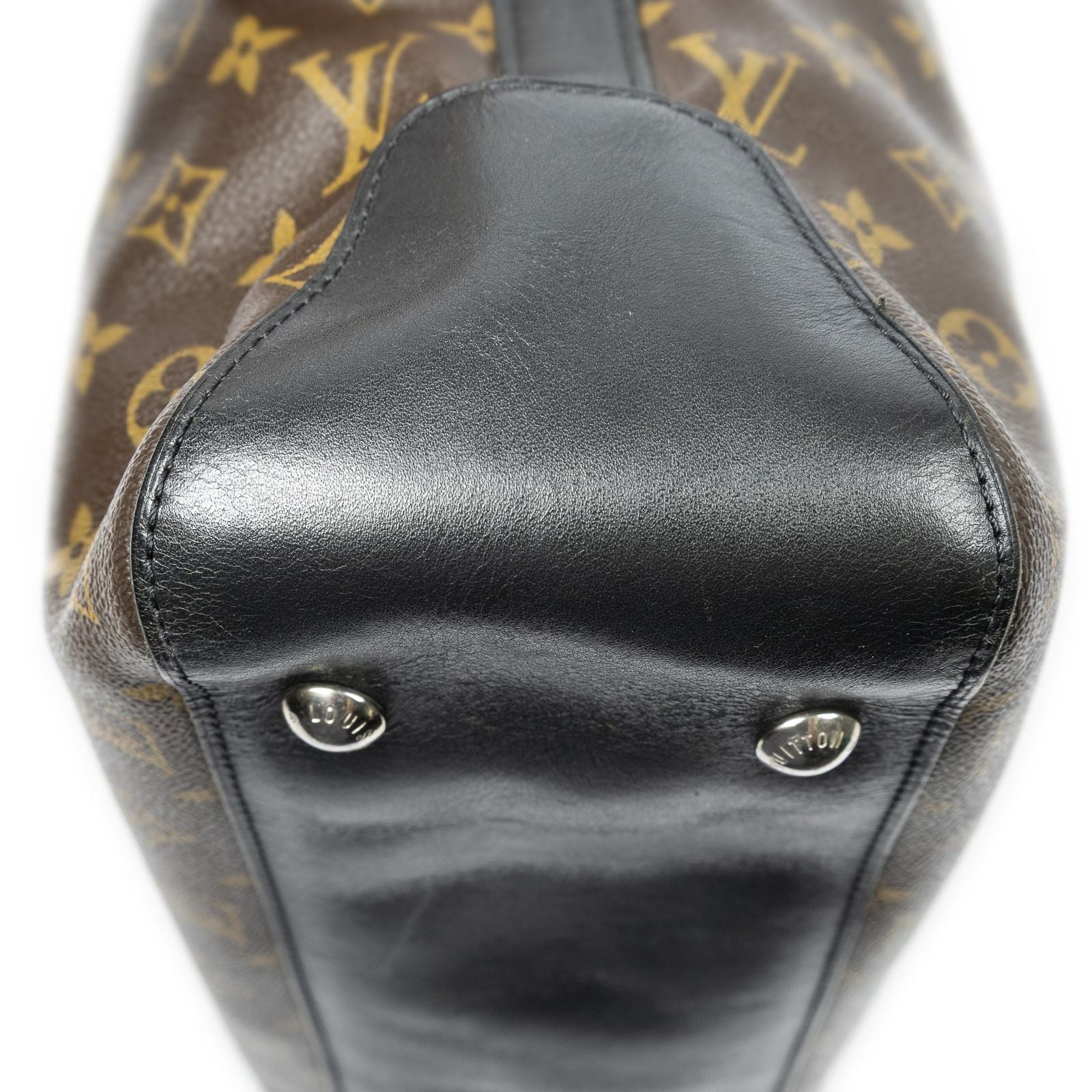 Louis Vuitton Davis Brown Black Monogram Macassar Shoulder — view 8