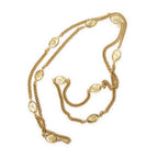 Chanel CC Crown Medallion Necklace Gold Plated — view 3